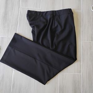 Lane Bryant Women's Elegant Black Wide Leg Trousers